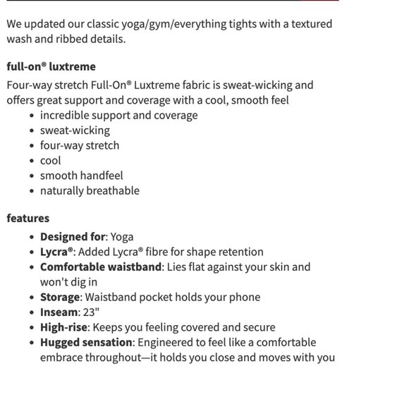 Lululemon Wunder Under Crop 23" *Ribbed Washed French Clay size 8 - Picture 2 of 7